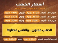 عاجل: الذهب يحطم الأرقام القياسية في مصر... عيار 24 يقفز لـ 7897 جنيه - هل تشتري الآن أم تنتظر؟