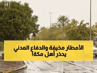 تحذير عاجل: أمطار "خطيرة" تضرب مكة المكرمة 3 أيام متتالية - الدفاع المدني يطلق إنذاراً للمواطنين!