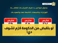 عاجل: وزارة المالية تعلن موعد صرف مرتبات مارس بالزيادة… تبدأ من 6 آلاف وتصل إلى 13800 جنيه!