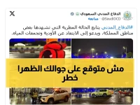لا تجعل جوالك يخونك... المديرية العامة للدفاع المدني تخبرك ماذا سيحدث بالضبط عند الساعة 1 ظهراً في الرياض وتبوك وجدة