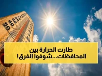 عاجل: تفاصيل صادمة لدرجات الحرارة اليوم… محافظتان تواجهان فرقاً كبيراً يصل إلى 24 درجة! شاهد الأجواء في مدينتك الآن