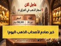 عاجل: استقرار أسعار الذهب في العراق اليوم… عيار 21 يسجل رقم جديد! إليكم القائمة المحدثة الآن