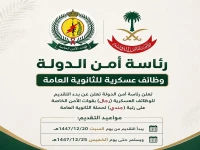 عاجل ورسمي: رئاسة أمن الدولة تفتح باب التقديم لقوات الأمن الخاصة لحملة الثانوية فقط... آخر فرصة تنتهي في 11 يونيو!