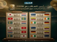 عاجل: الجدول الكامل لمونديال 2026 مع مواعيد الصدمة العربية… 8 منتخبات و104 مباراة تُنقل على قنوات مجانية!